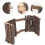 1Pièces En Bois Pour Petits Animaux Morsure Marron 4