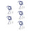 5Pièces Fils Conducteurs D'épée PVC Isolation Renforcée Training 3