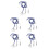 5Pièces Fils Conducteurs D'épée PVC Isolation Renforcée Training 9