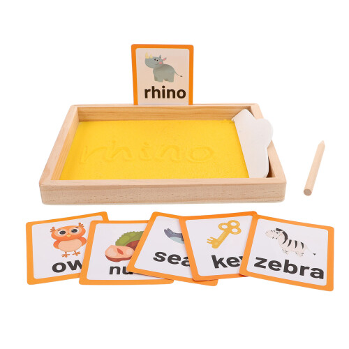 4 Ensembles Plateau Montessori En Bois Sable Et 1