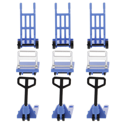 9Ensembles Mini Transpalette Plastique Jouet Décor 2