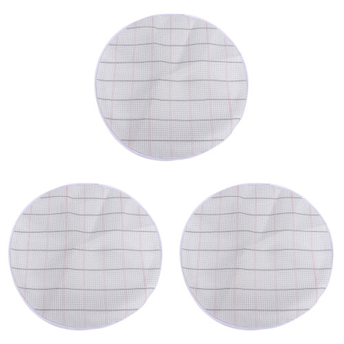 3Pièces Toile À Broder Tapis DIY Blanche Multi-Usage Rigide 1