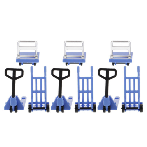 9Ensembles Mini Transpalette Plastique Jouet Décor 1