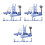 9Ensembles Mini Transpalette Plastique Jouet Décor 9