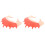 2Pièces Bonnets Enfants Rouge Facile À Nettoyer 2