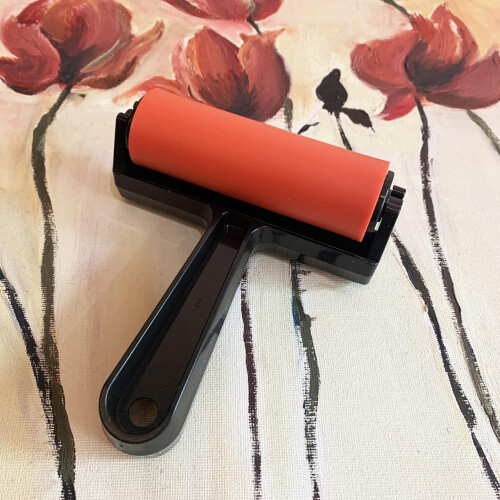 2St Kunstdrukrollers Plastic Met Handgreep Voor Creatieve Projecten 2