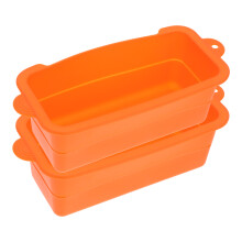 2Pièces Liner Silicone Orange Pour Bac À Graisse Réutilisable Camping