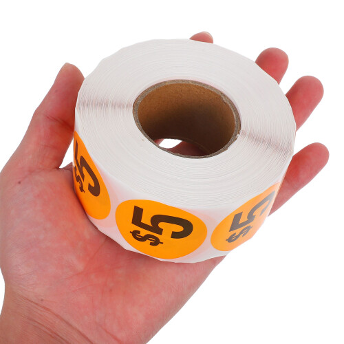 3000Pièces Stickers Marque-Prix Ronds Orange Pour Commerce 2