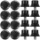 60Pièces Crampons Football Caoutchouc Noir, Support Stable 1
