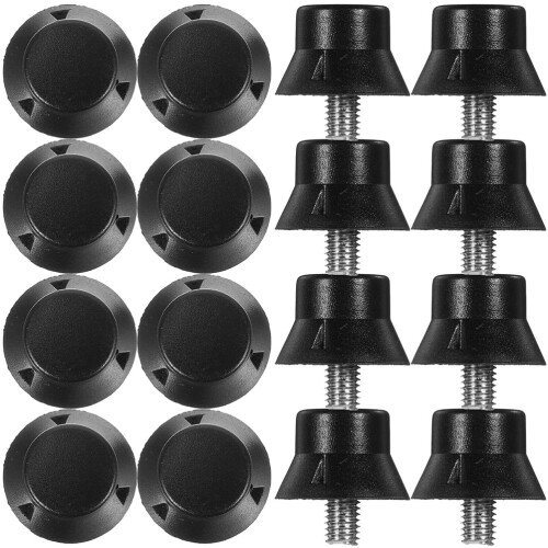 60Pièces Crampons Football Caoutchouc Noir, Support Stable