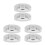 6Ensembles Boîte Jonction Ronde Plastique Pour Caméra Fixation Murale 8