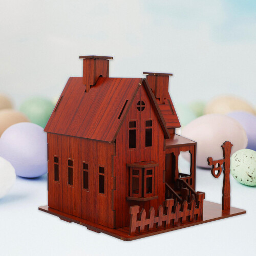 1 Pièce Maquette Maison Jeu De Construction Et Assemblage 1