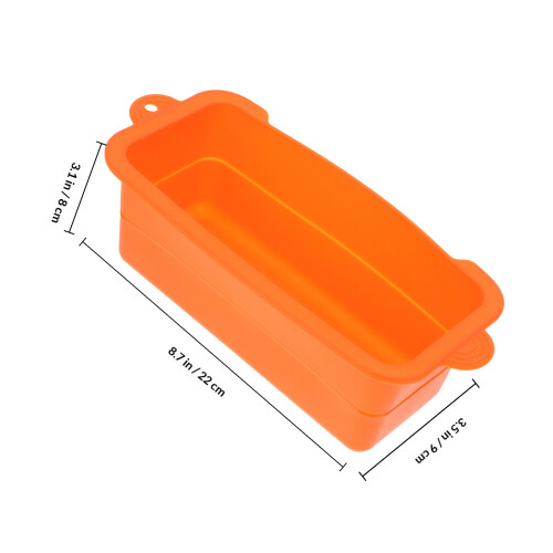 2Pièces Liner Silicone Orange Pour Bac À Graisse Réutilisable Camping 1