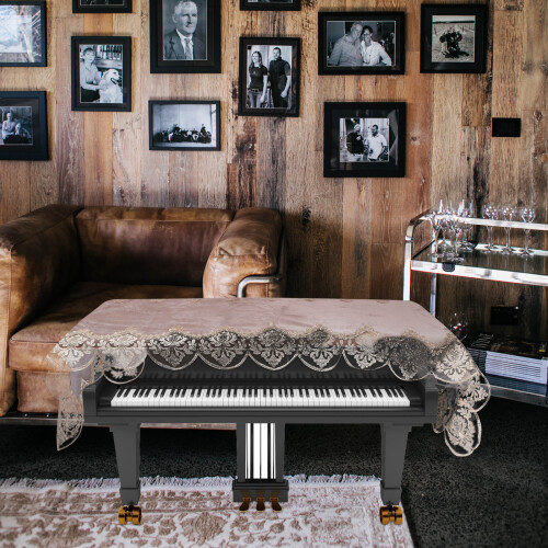 1Pièces Demi-Housse Piano En Polyester Brodée Couleur Multiple Durable 2