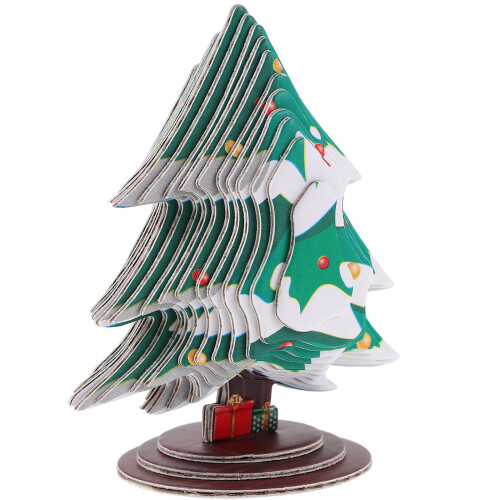 4 Ensembles De Puzzles 3D En Papier Pour Arbre De Noël 2