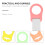 12Pièces Connecteurs Silicone Pour Clips De Sucettes Accessoires Bébé 6