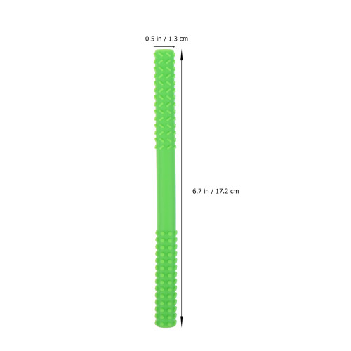 3Pièces Anneaux De Dentition Silicone Texturé Avec Brosse Bébé 1