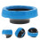4Pièces Joint De Bride Wc Caoutchouc Bleu Pour Réparation 11