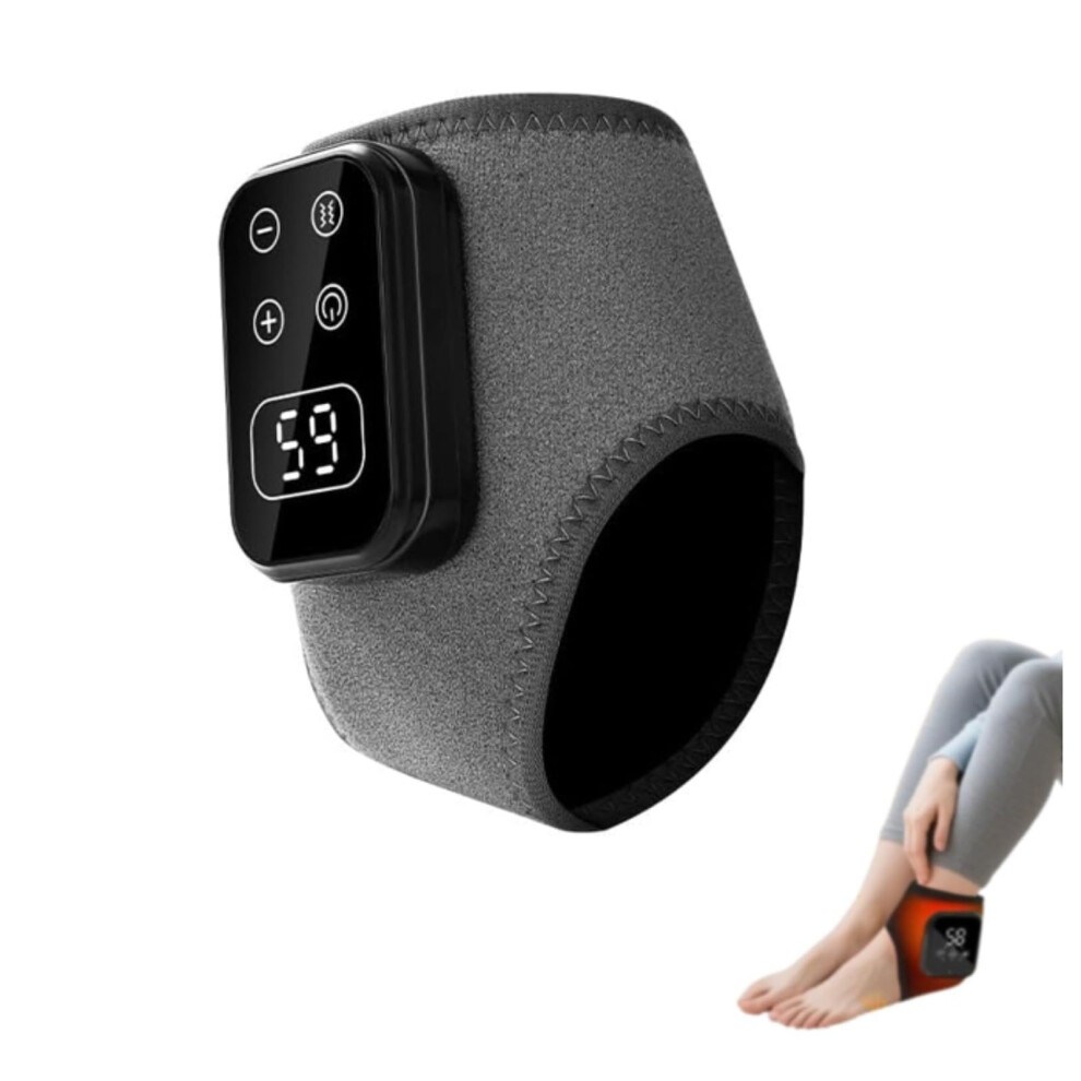 Grey Wireless Heated Foot Massager With Vibration, Compression And Heat Therapy, 3In1