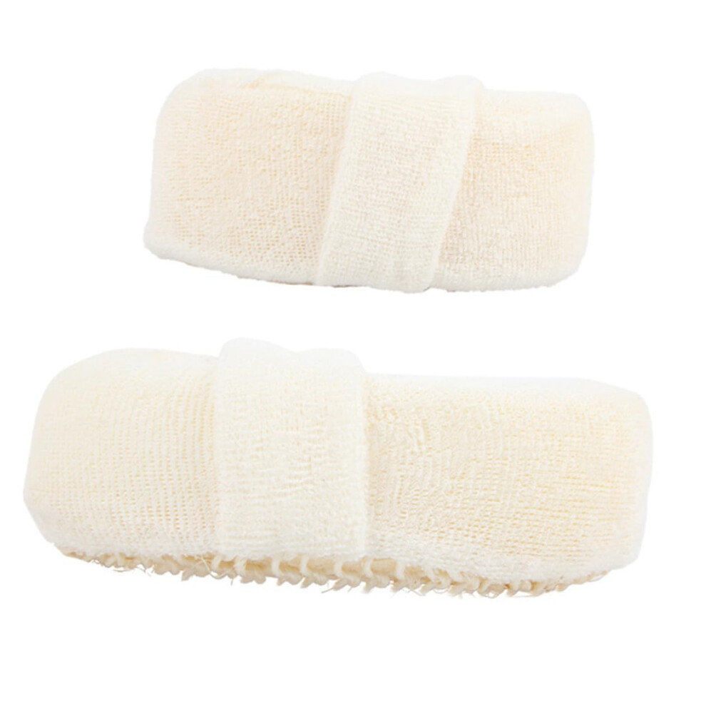 2pcs Natural Loofah Bath Scrubber Soft Bristle Exfoliating Brush for Shower Deep Body Cleaning