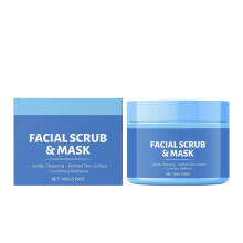 Facial Scrub and Face Mask Dual Use Exfoliant for Deep Cleansing and Radiance with Ceramide and Citrus