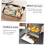 2 Sets Stainless Steel Baking Rack Stackable Oven Cooling Rack NonStick for Roasting and Steaming 4