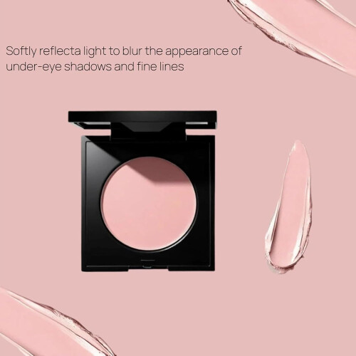 Under Eye Brightener and Concealer Pink Corrector for Dark Circles with Lightweight Buildable Coverage 1