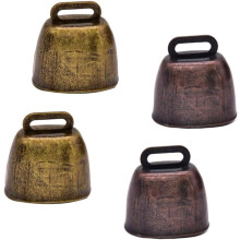 Campanas de granja de estilo vintage, campanas antipérdida claras y fuertes para animales de pastoreo, el material de cobre garantiza durabilidad y