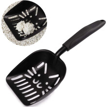 Cat Litter Scoop, Comfortable Handle Aluminum Alloy Scooper, Deep Shovel Sifter For Easy Cleaning, Large Size, Ultra-Lightweight Hollow Design For Spa