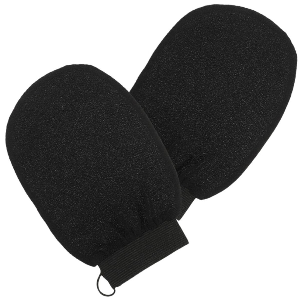 2PCS Exfoliating Shower Gloves for Dead Skin Removal and Full Body Spa Cleansing
