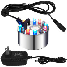 Gerador de névoa ultrassônico para terrário com sensor inteligente de nível de água, mini máquina de névoa para umidificador de ar de