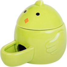 Cachette pour petits animaux, jouet de bain en céramique en forme d'ours mignon, bol anti-basculement facile à nettoyer et silencieux, distributeur