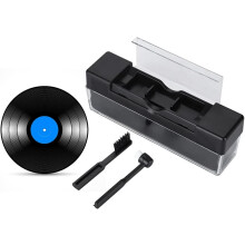 Vinyl Record Cleaner For Record Player, Gentle Non-Toxic Velvet Removes Dust Smudges Fingerprints, Save Sound Quality, Portable Storage Case Included