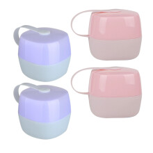 4Pièces Boîtes De Rangement Sucettes PP Multicolores Sécurité Voyage