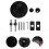 1Ensemble Scies Perceuse Bois Acier Noires Coupe Propre Sans Éclats 6