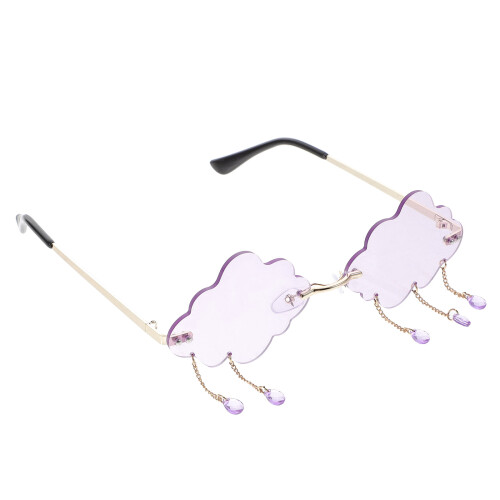 5Pièces Lunettes Rigolotes Violet De Nuage Pour 1