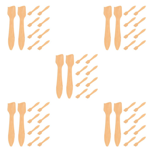 50 Pièces Spatule De En Bambou Pour Et 2