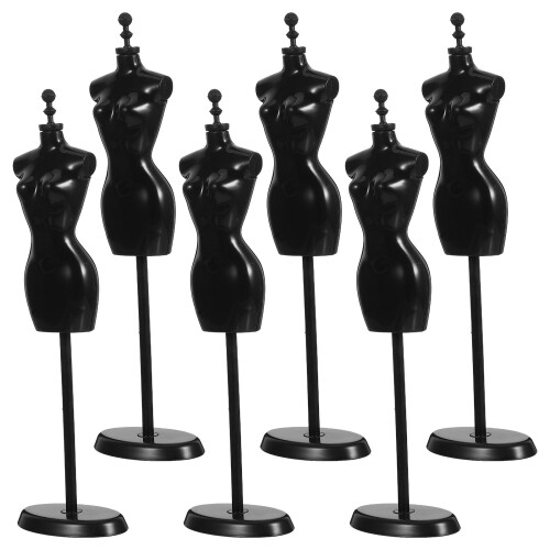 18Pièces Support Costume ABS Noir Adapté À Toutes Mini Poupées