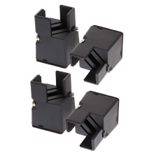4Pièces Supports De Lit Ajustables En ABS Antidérapant Noir