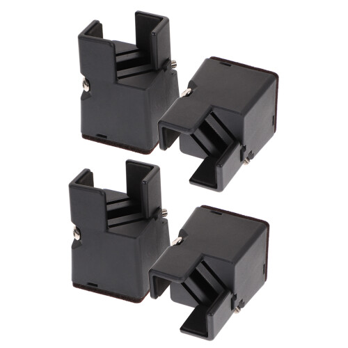 4Pièces Supports De Lit Ajustables En ABS Antidérapant Noir