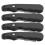 8Pièces Accessoire Serrage Lacets Hockey Pliable Noir 1