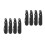 8Pièces Accessoire Serrage Lacets Hockey Pliable Noir 7