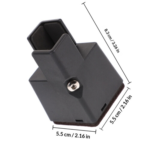 4Pièces Supports De Lit Ajustables En ABS Antidérapant Noir 1