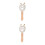 2Pièces Râcleur Bois Argenté Avec Ergonomique Durable 4