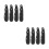 8Pièces Accessoire Serrage Lacets Hockey Pliable Noir 6