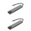 2Pièces Station D'accueil Type-C 8- 1 Argentée USB Hub Multi-Usage 6