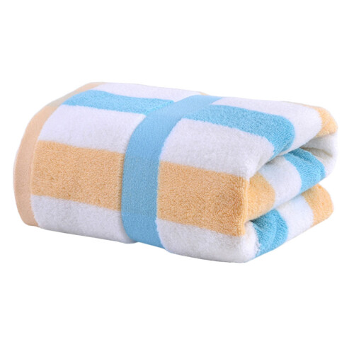5Pièces Serviettes De Bain En Coton Pur Couleurs Multiples Absorbantes