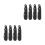 8Pièces Accessoire Serrage Lacets Hockey Pliable Noir 5