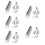5Ensembles Slide Métal Robuste Pour Guitare Argent Facile À Utiliser 9