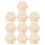 50Pièces Poids De Fermentation En Bambou Beige Pour Bocaux 2